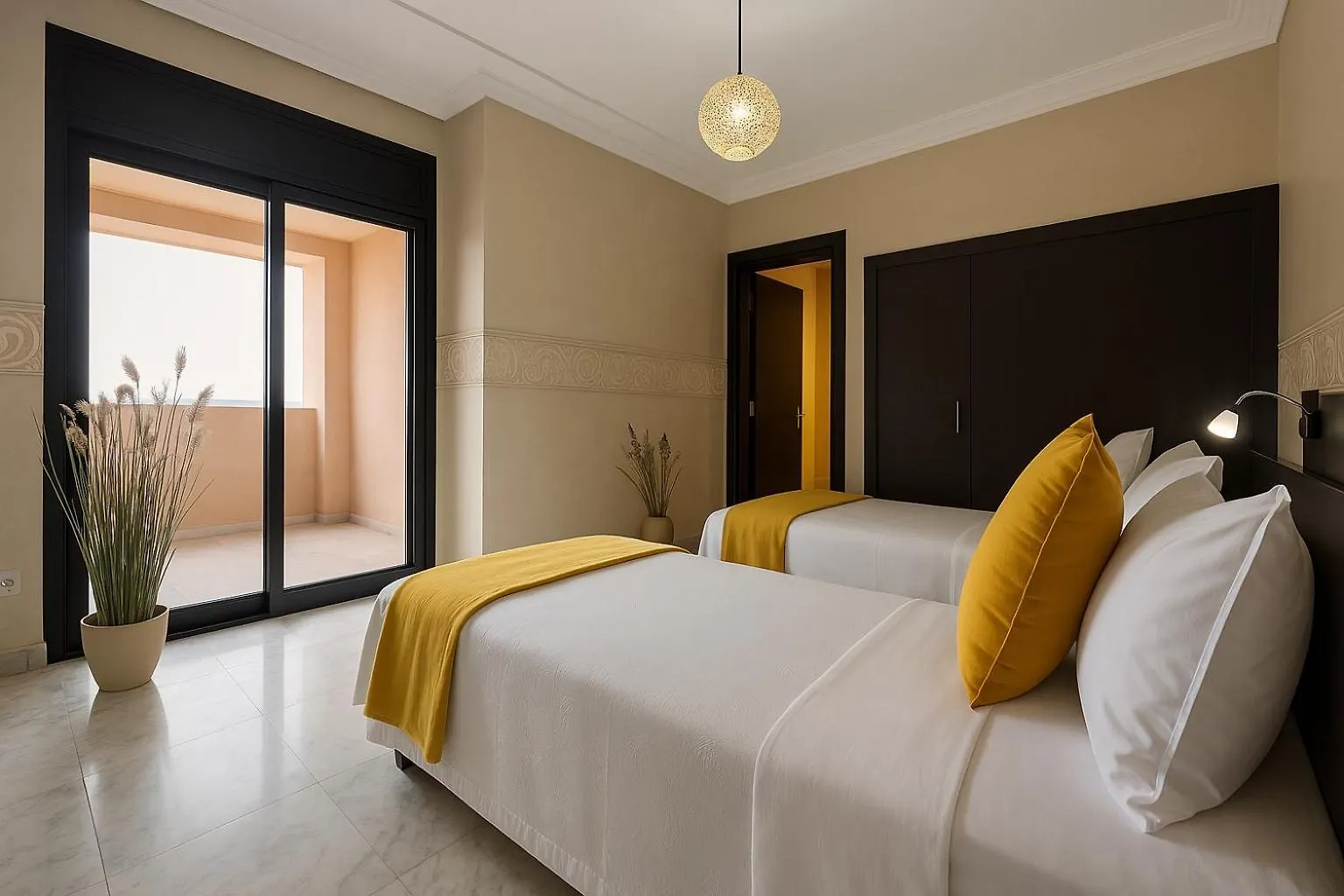 Sunny 2Bdr With Panoramic View - Next To Pestana Cr7 & M Avenue - Hivernage Garden Marrakesh 0*,  Morocco