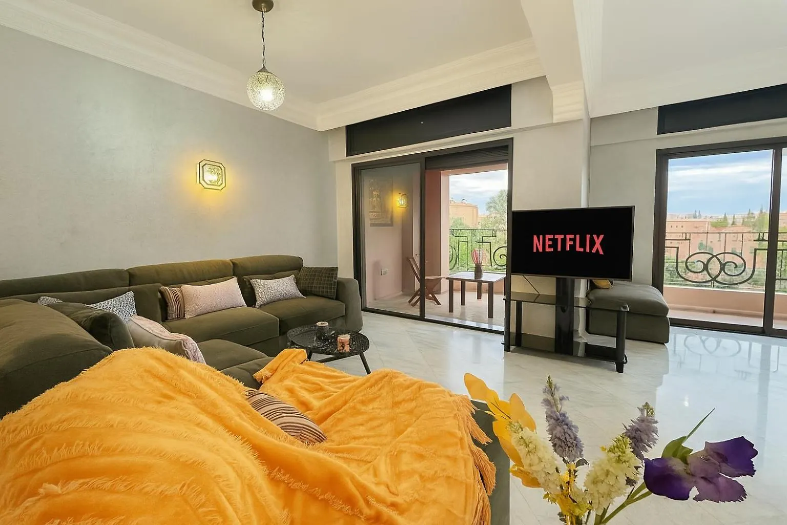 Luxurious M Avenue Hivernage - Next To Pestana Cr7 - Panoramic View & Pool 马拉喀什